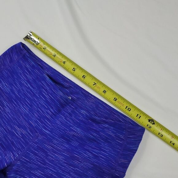 XS ATHLETA CHATURANGA BLUE PURPLE CROP CROPPED RUNNING YOGA LEGGINGS extra small - Picture 4 of 10
